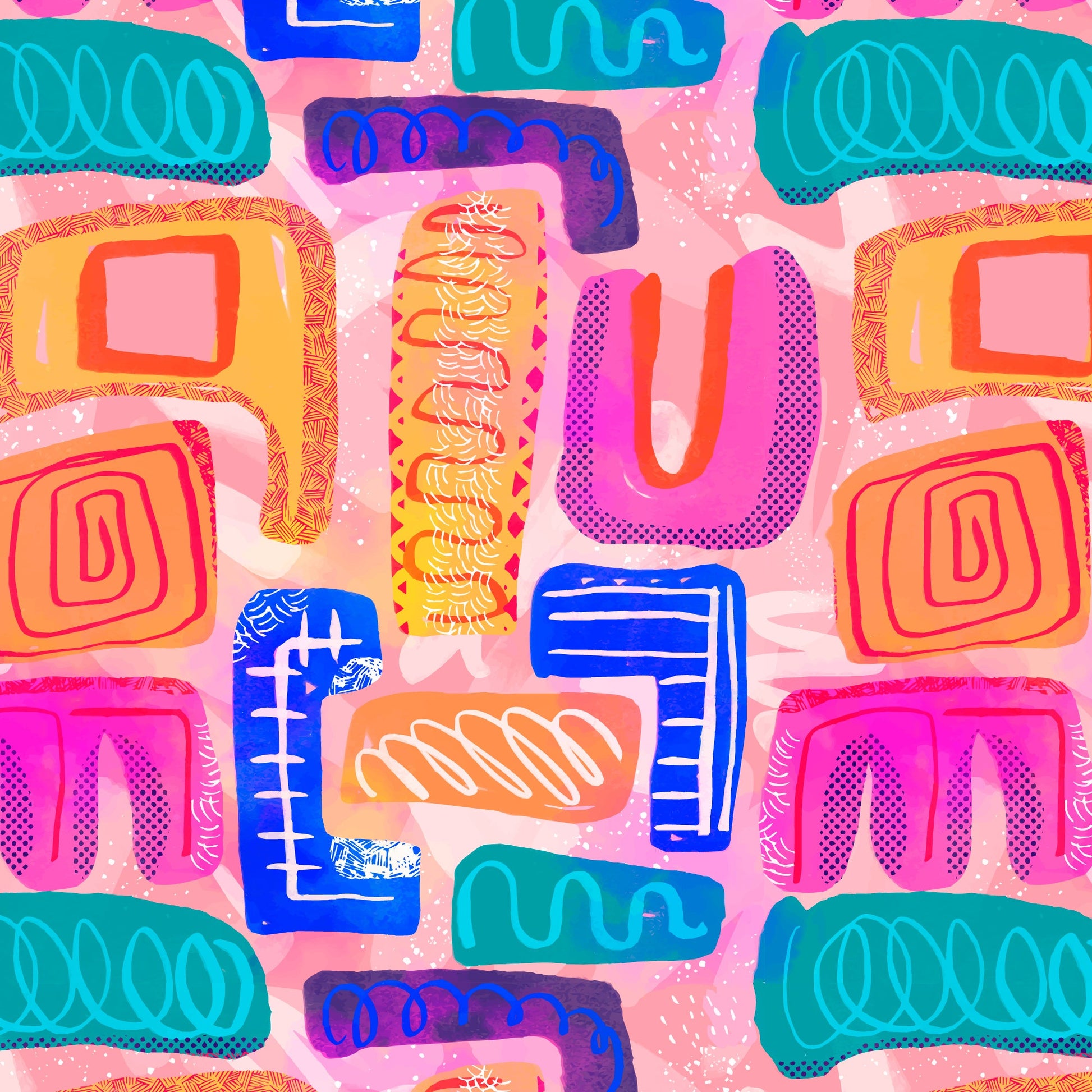 Pattern for printing on leather, acrylic, wood or cork for earring blanks or earring supplies in pattern style - Pattern -  Abstract Art - 33