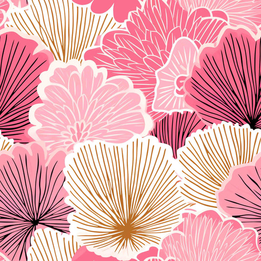 Pattern for printing on leather, acrylic, wood or cork for earring blanks or earring supplies in pattern style - Pattern -  Abstract Floral - 24