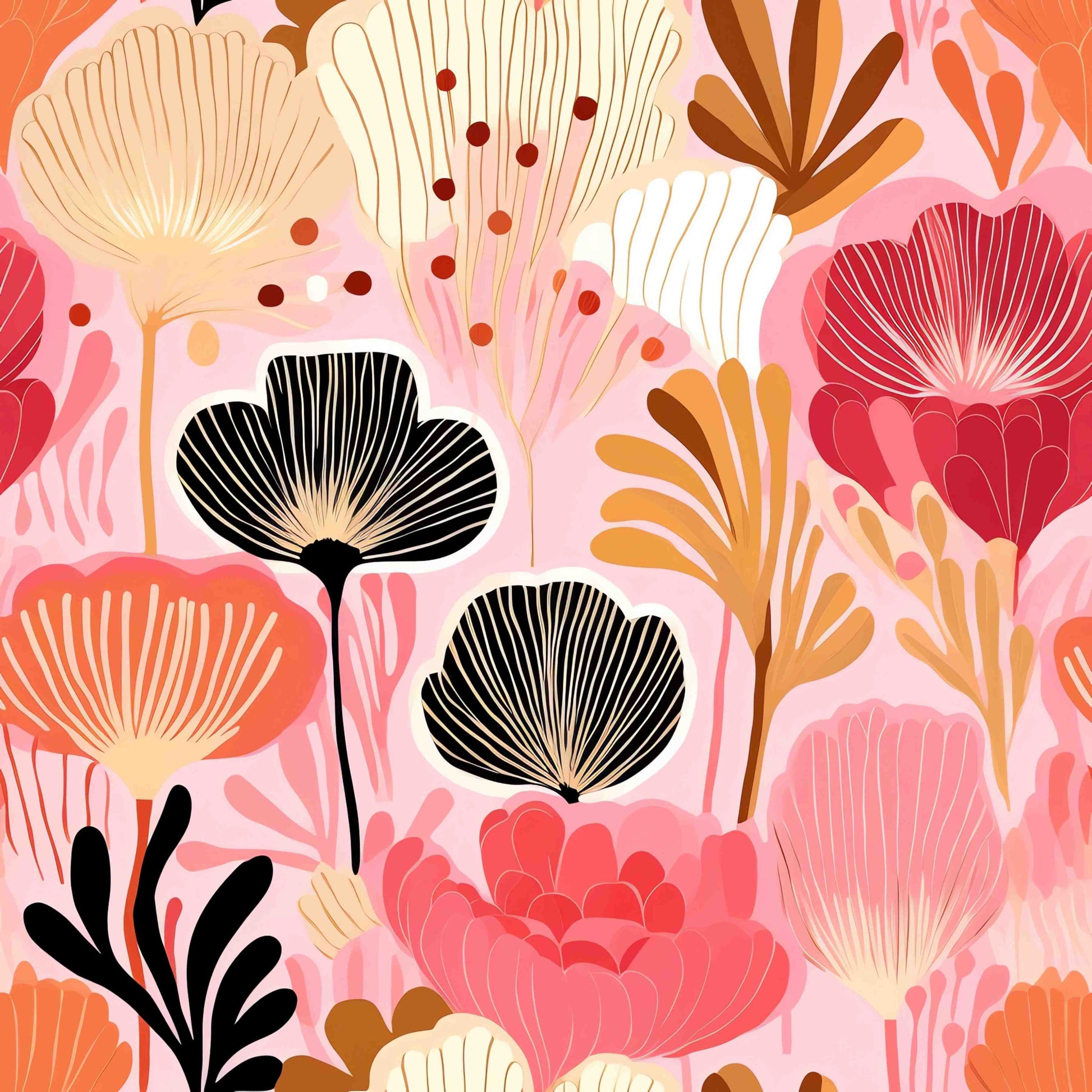 Pattern for printing on leather, acrylic, wood or cork for earring blanks or earring supplies in pattern style - Pattern -  Abstract Floral - 27