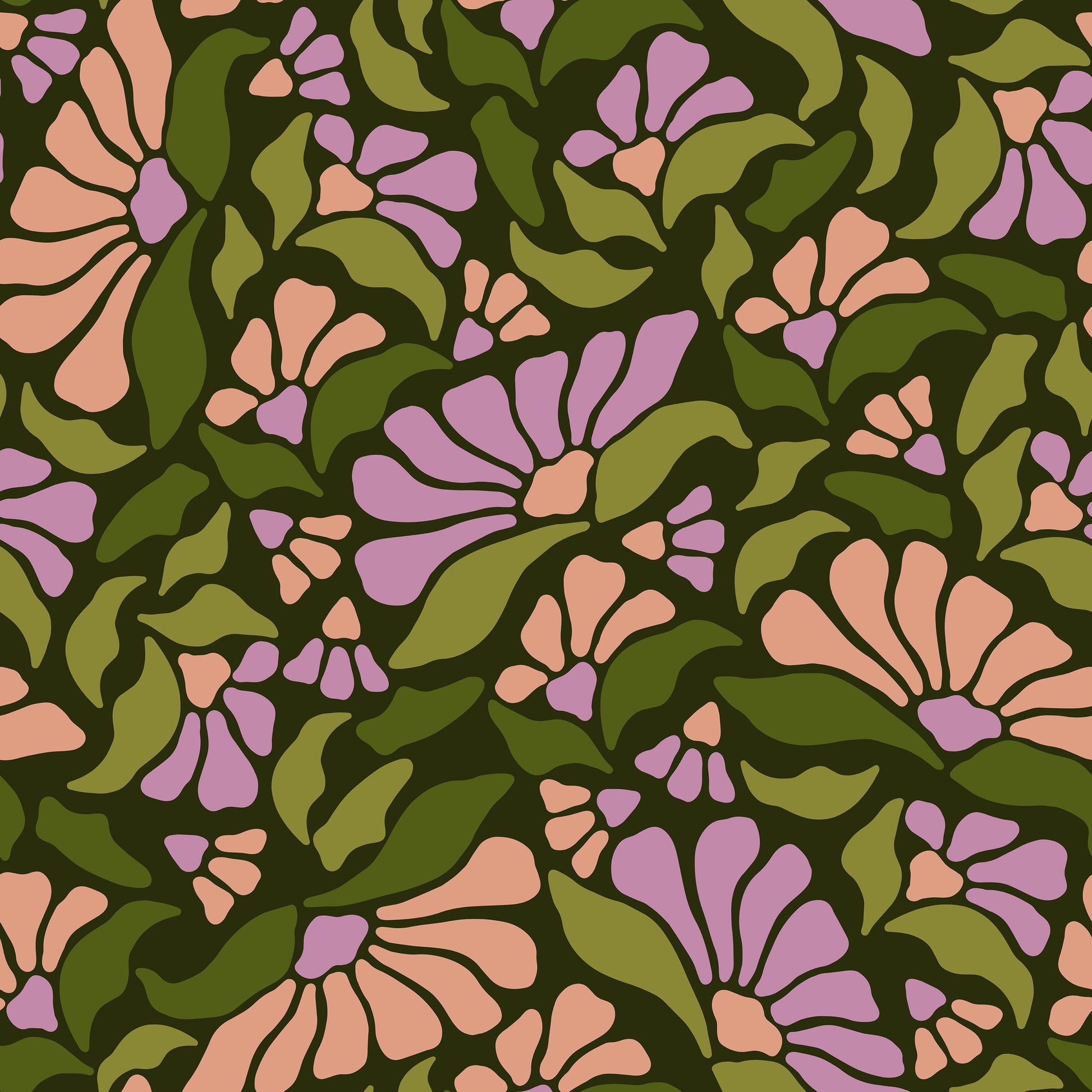 Pattern for printing on leather, acrylic, wood or cork for earring blanks or earring supplies in pattern style - Pattern -  Abstract Floral - 32