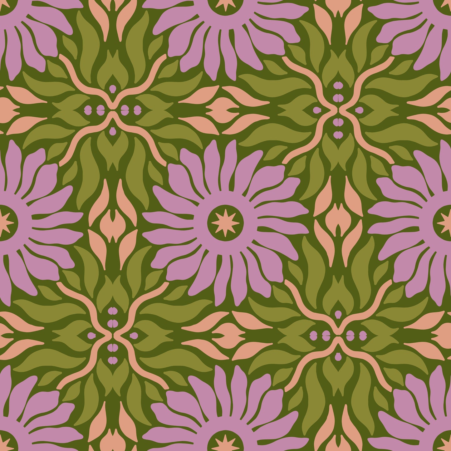 Pattern for printing on leather, acrylic, wood or cork for earring blanks or earring supplies in pattern style - Pattern - Abstract Floral - 40