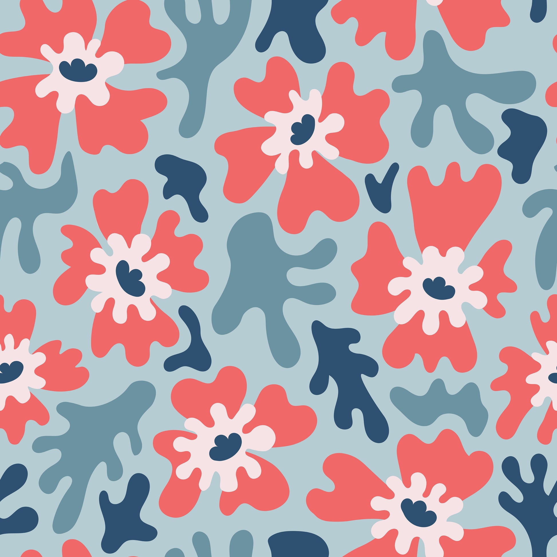 Pattern for printing on leather, acrylic, wood or cork for earring blanks or earring supplies in pattern style - Pattern -  Abstract Floral - 49