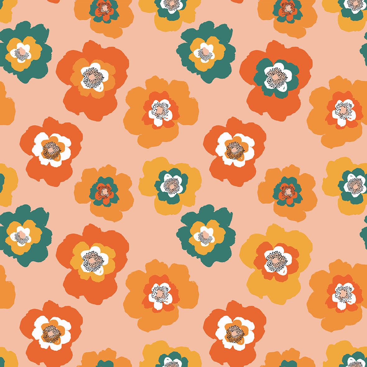 Pattern for printing on leather, acrylic, wood or cork for earring blanks or earring supplies in pattern style - Pattern -  Abstract Floral - 53