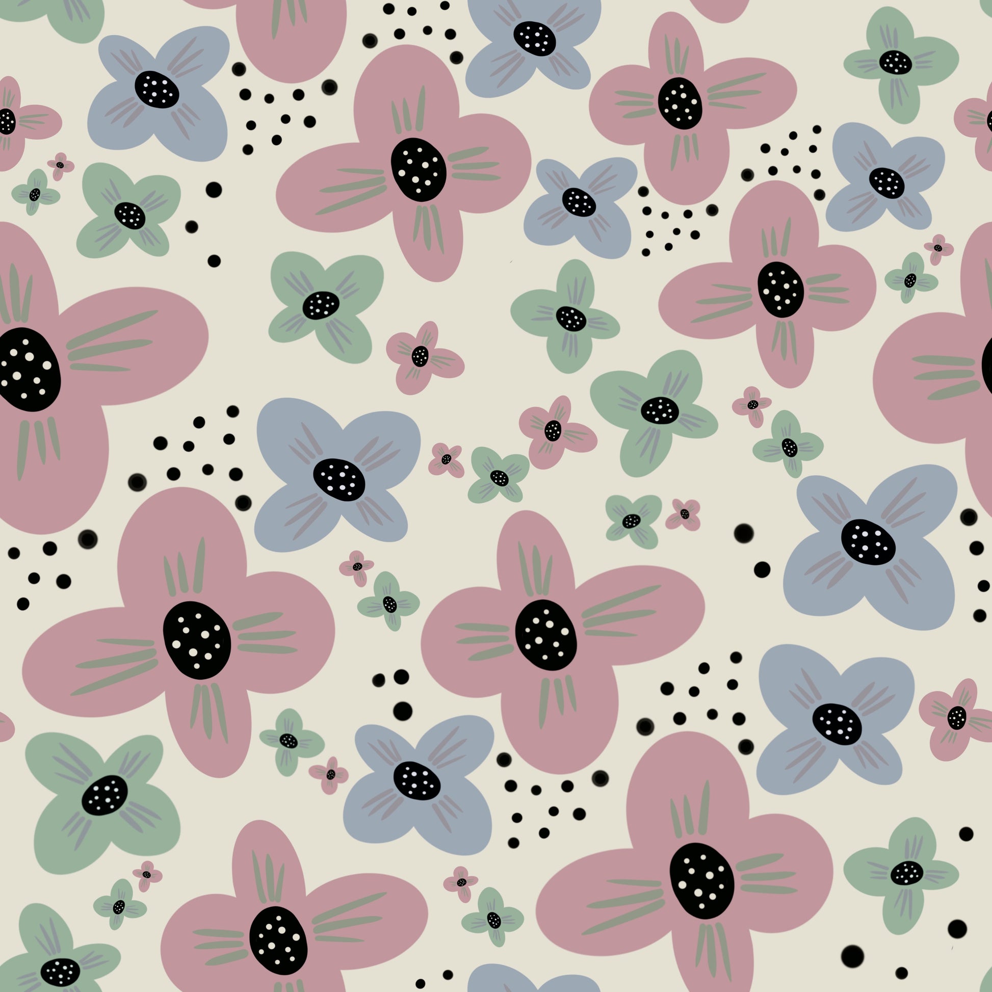 Pattern for printing on leather, acrylic, wood or cork for earring blanks or earring supplies in pattern style - Pattern -  Abstract Floral - 58