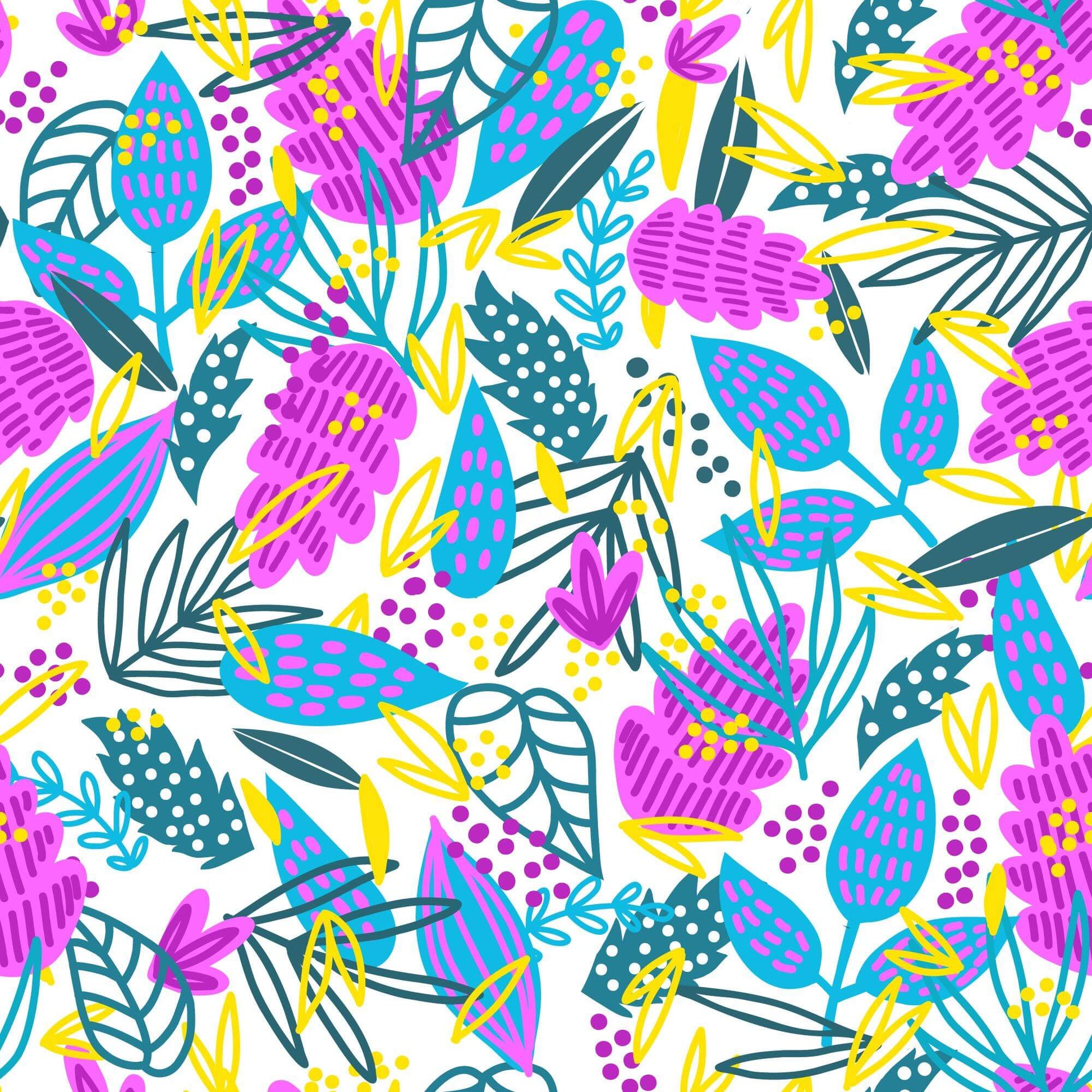 Pattern for printing on leather, acrylic, wood or cork for earring blanks or earring supplies in pattern style - Pattern -  Abstract Floral - 66