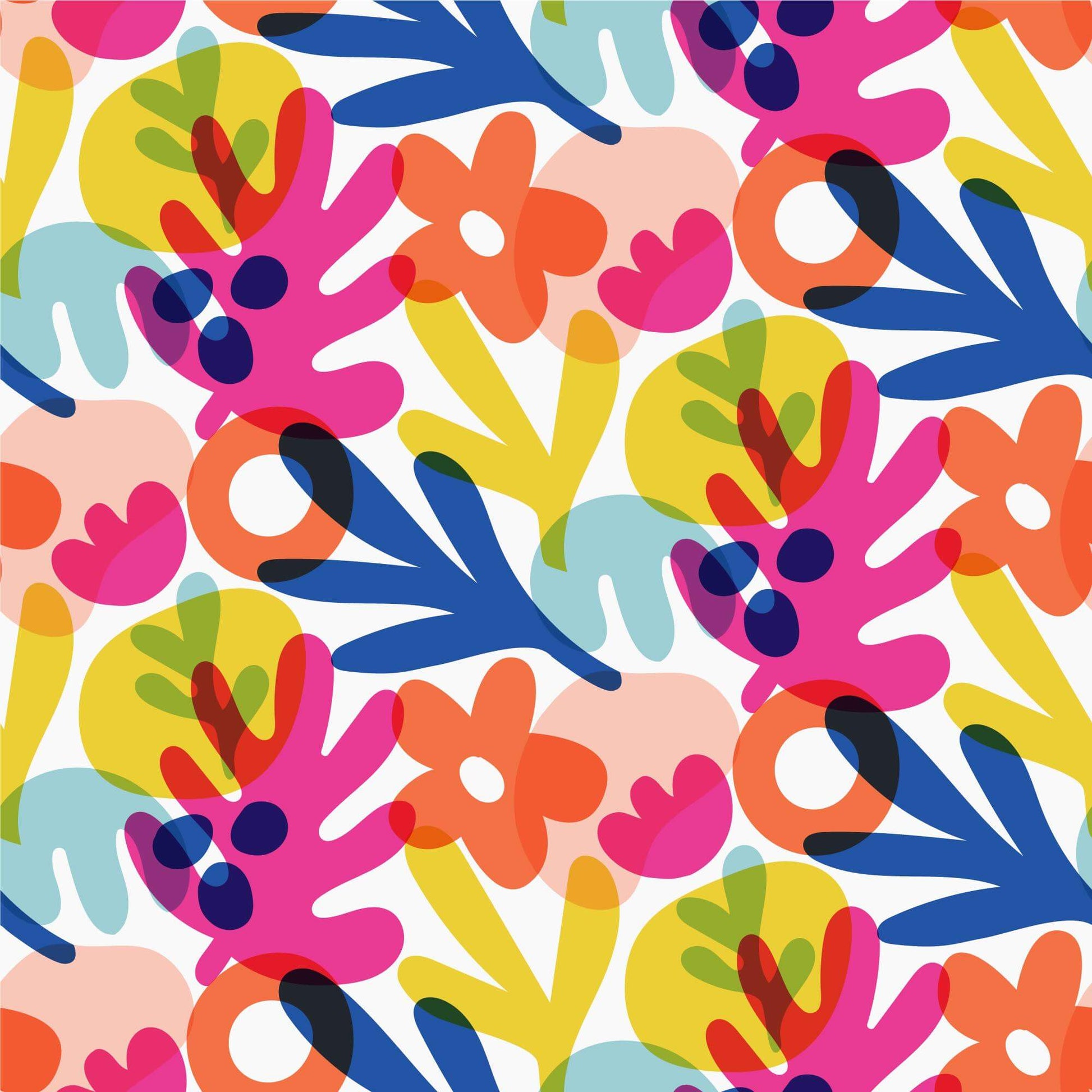 Pattern for printing on leather, acrylic, wood or cork for earring blanks or earring supplies in pattern style - Pattern -  Abstract Floral - 67