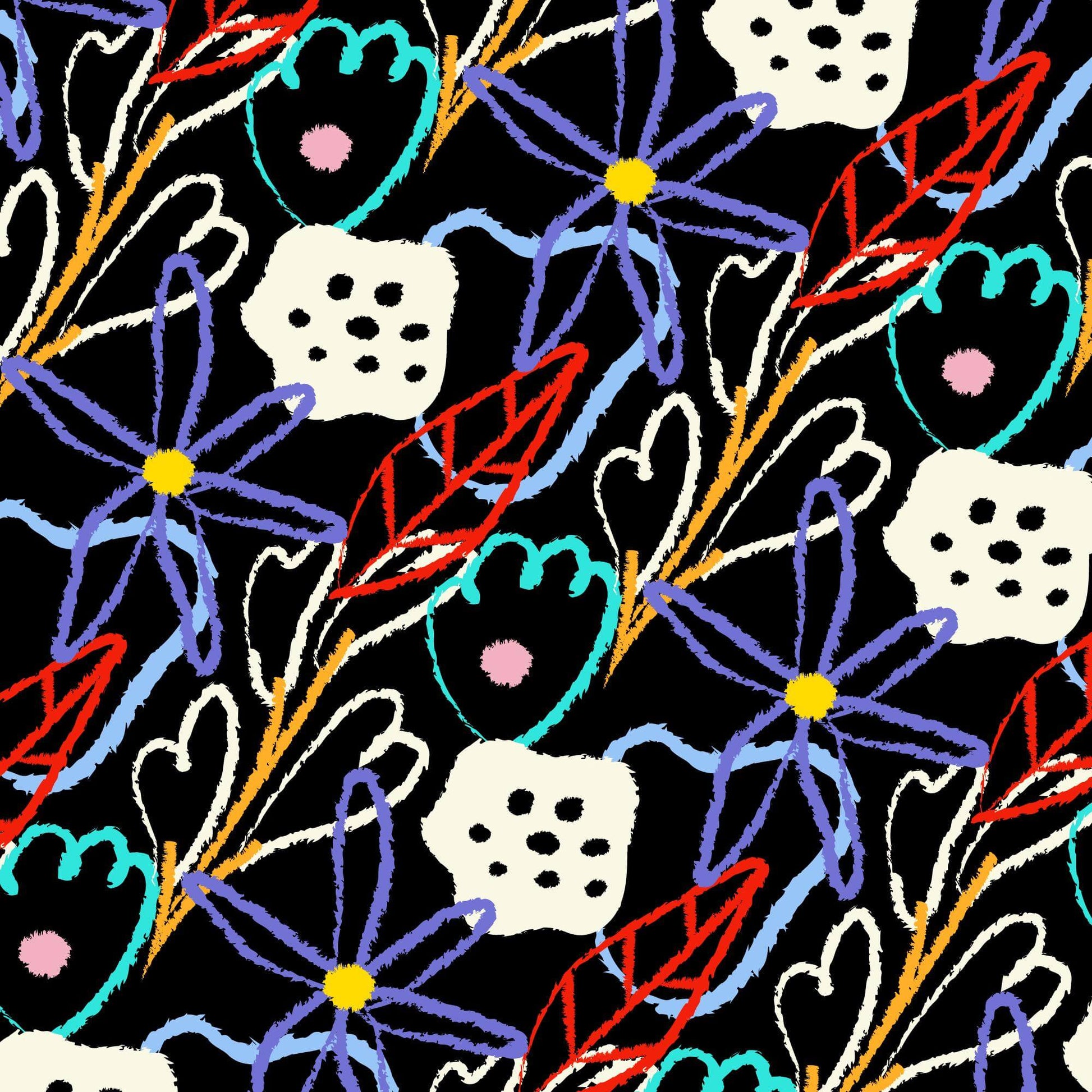 Pattern for printing on leather, acrylic, wood or cork for earring blanks or earring supplies in pattern style - Pattern -  Abstract Floral - 76