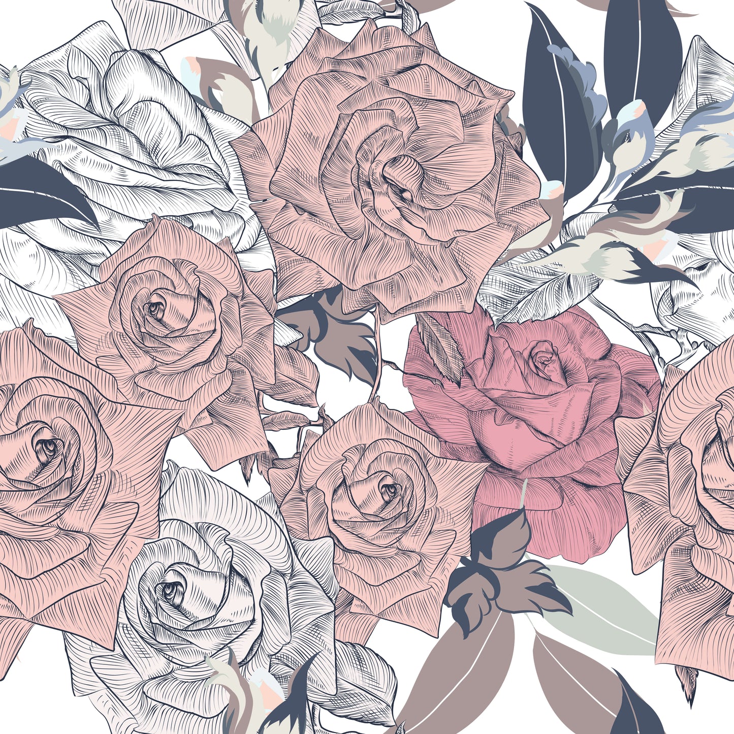 Pattern for printing on leather, acrylic, wood or cork for earring blanks or earring supplies in pattern style - Pattern - Blooms - 28
