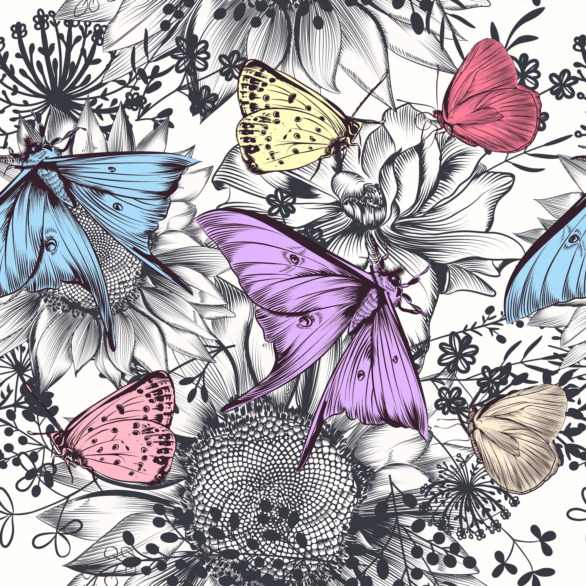 Pattern for printing on leather, acrylic, wood or cork for earring blanks or earring supplies in pattern style - Pattern -  Blooms - 30