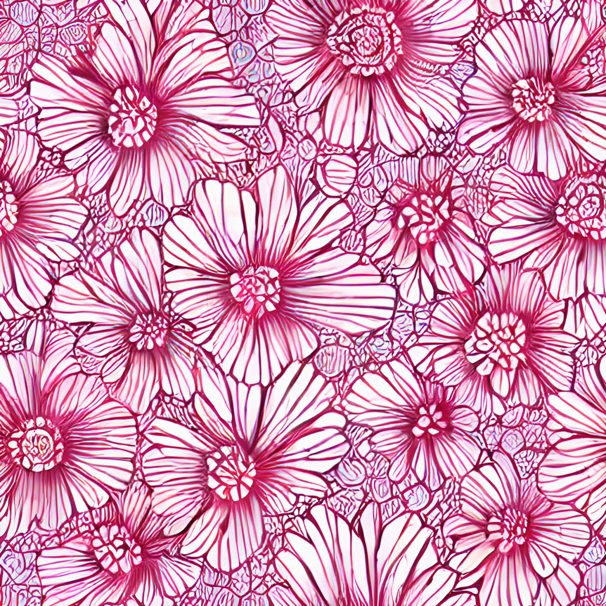 Pattern for printing on leather, acrylic, wood or cork for earring blanks or earring supplies in pattern style - Pattern -  Blooms - 31