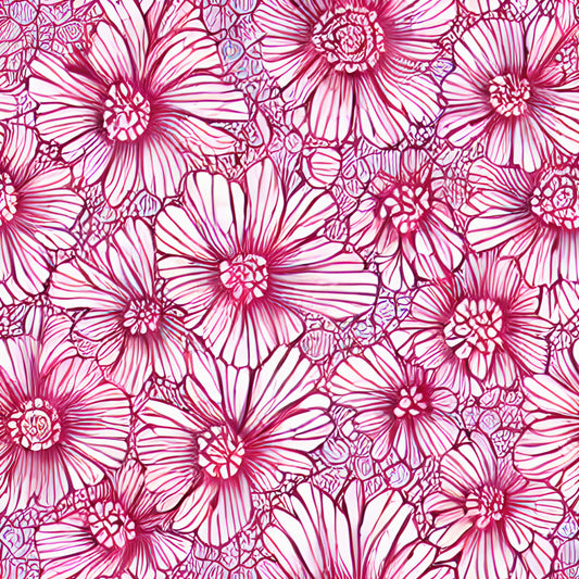 Pattern for printing on leather, acrylic, wood or cork for earring blanks or earring supplies in pattern style - Pattern -  Blooms - 31