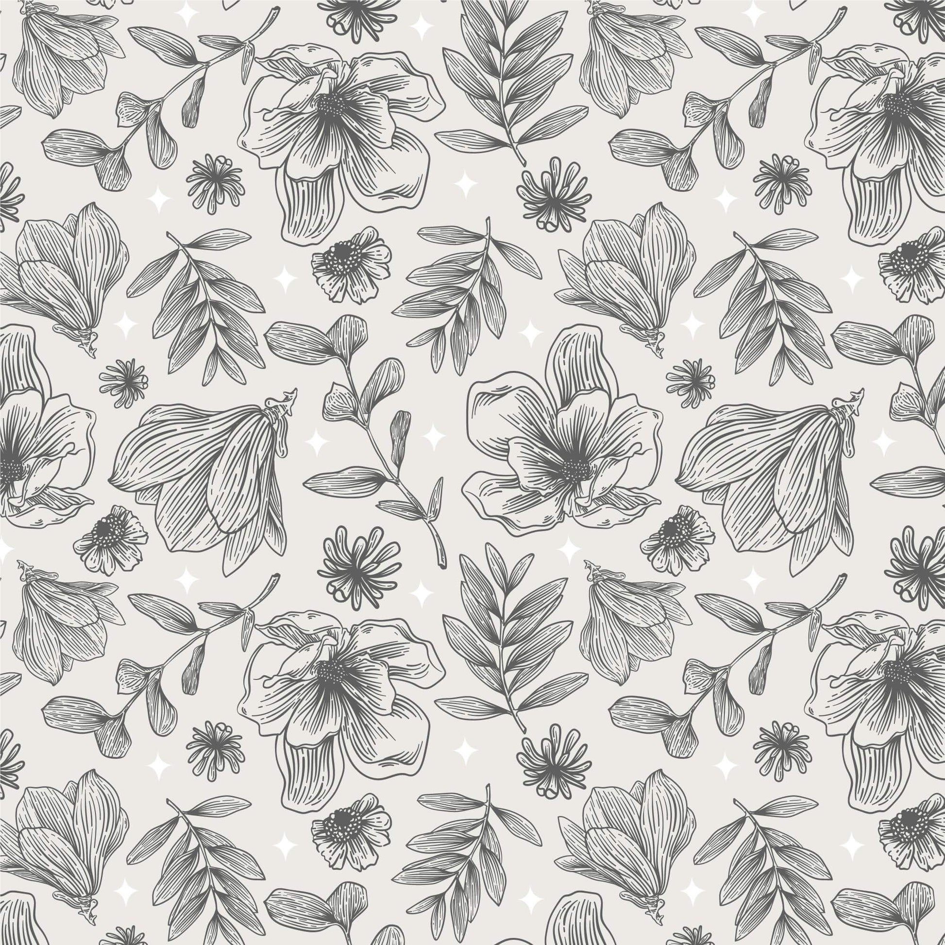 Pattern for printing on leather, acrylic, wood or cork for earring blanks or earring supplies in pattern style - Pattern -  Blooms - 33