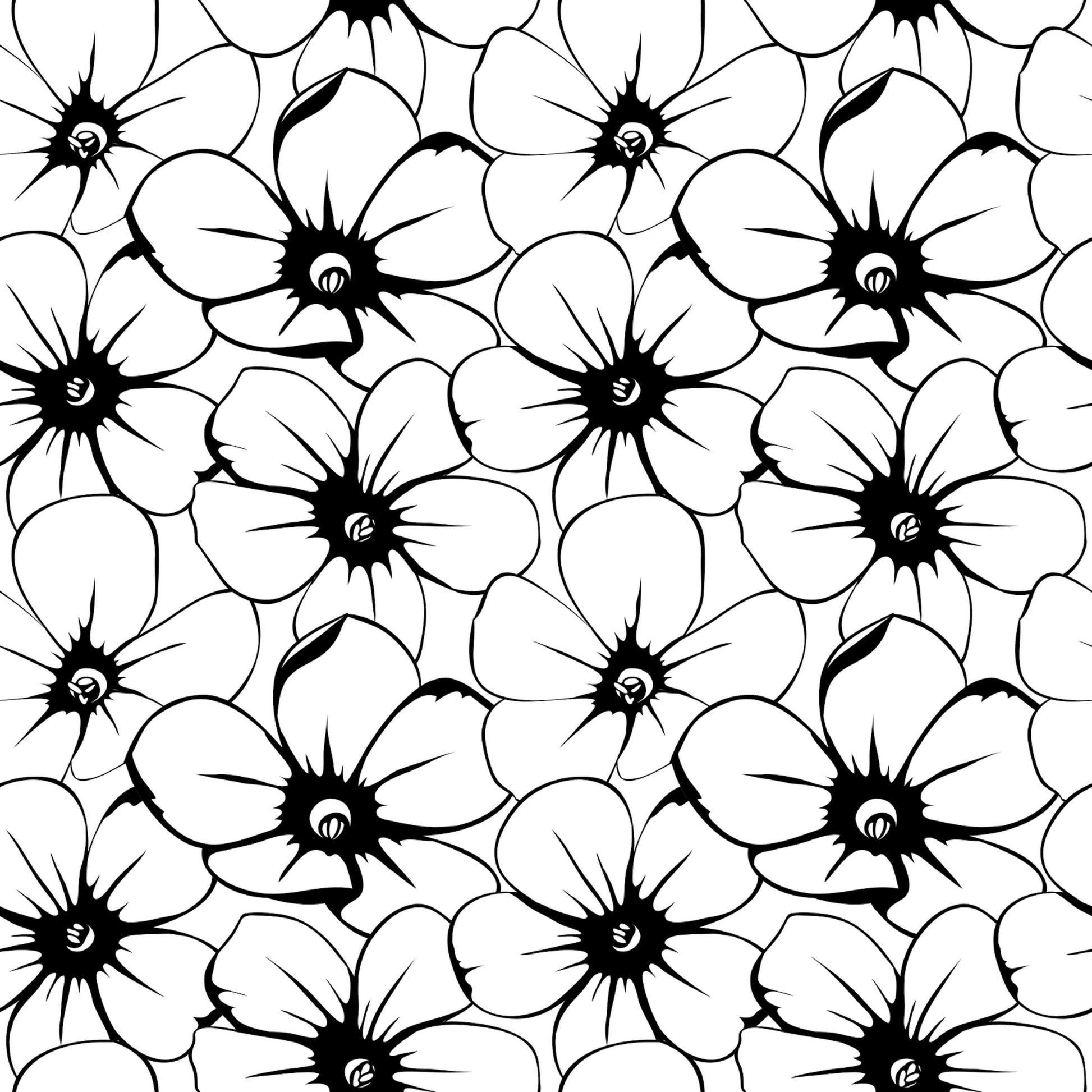 Pattern for printing on leather, acrylic, wood or cork for earring blanks or earring supplies in pattern style - Pattern -  Blooms - 35