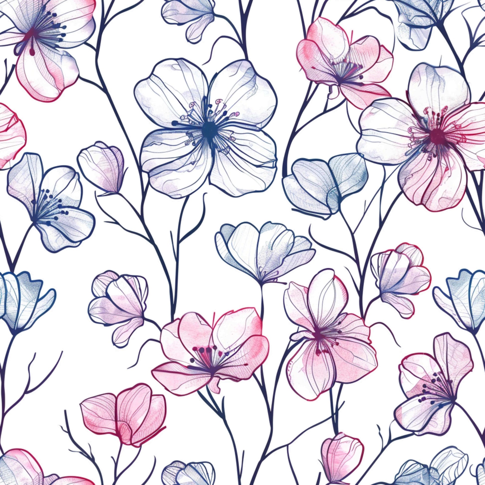 Pattern for printing on leather, acrylic, wood or cork for earring blanks or earring supplies in pattern style - Pattern -  Blooms - 37