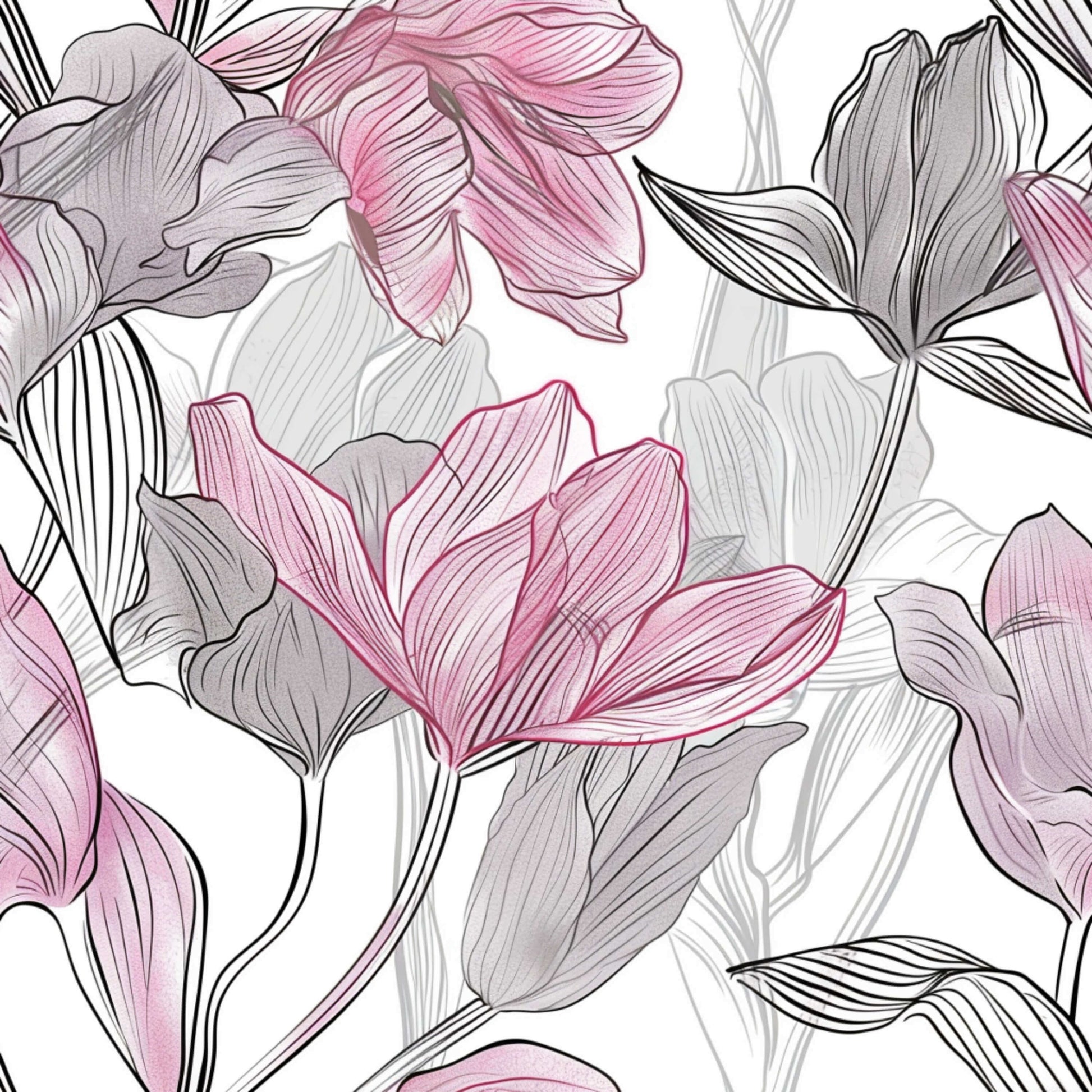 Pattern for printing on leather, acrylic, wood or cork for earring blanks or earring supplies in pattern style - Pattern -  Blooms - 39