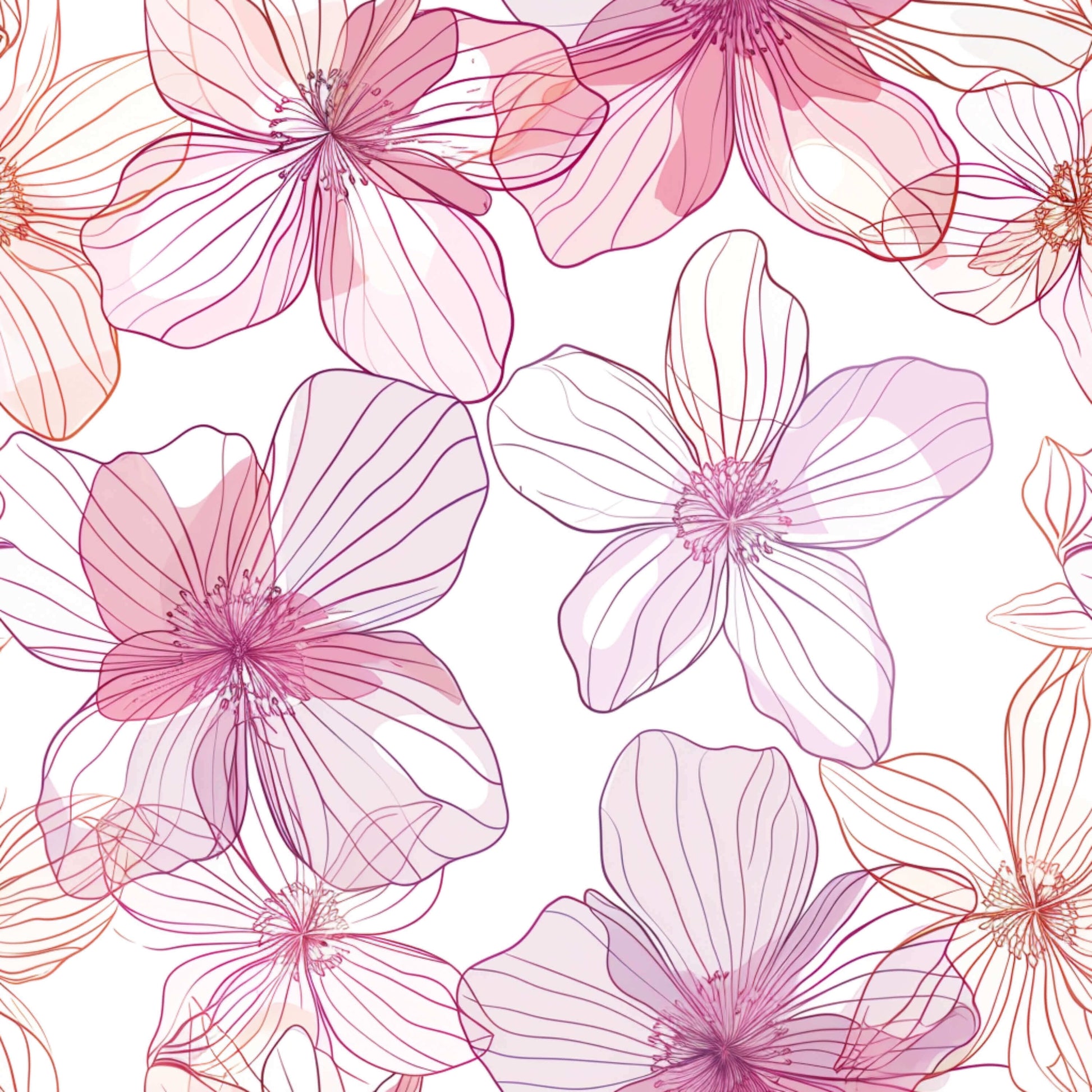 Pattern for printing on leather, acrylic, wood or cork for earring blanks or earring supplies in pattern style - Pattern -  Blooms - 45