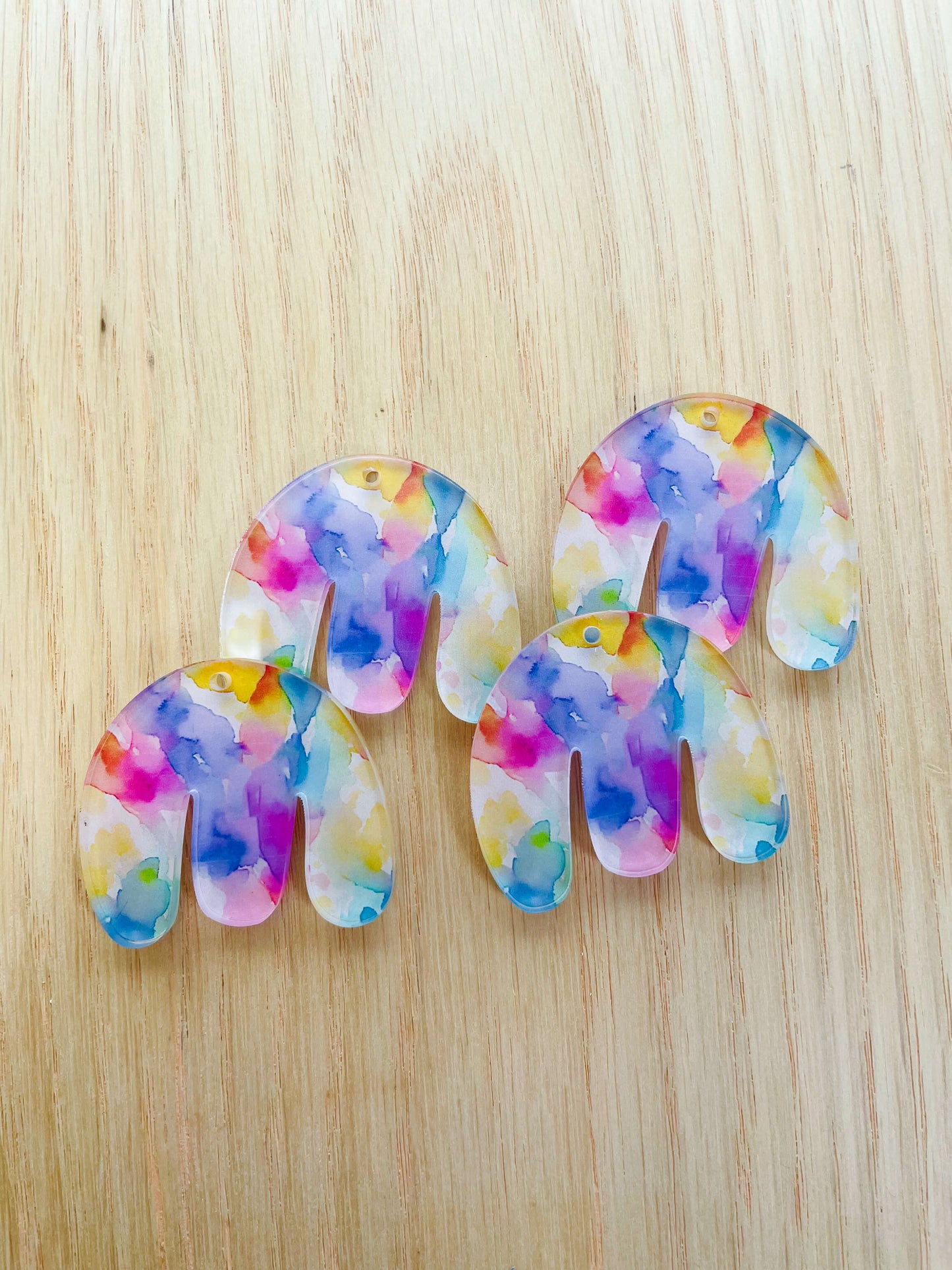 Boho - Clear Acrylic - Watercolour - 02
