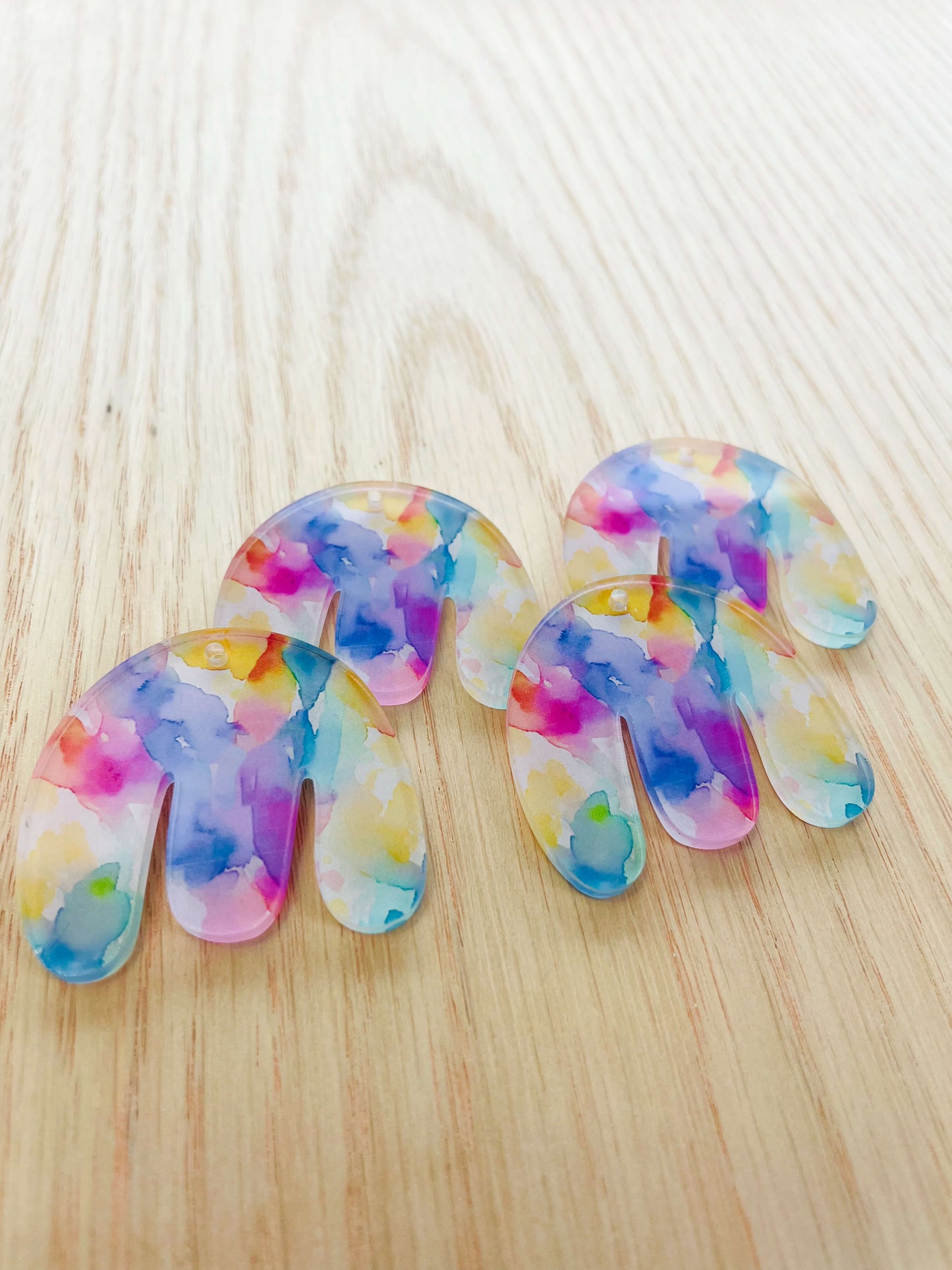 Boho - Clear Acrylic - Watercolour - 02