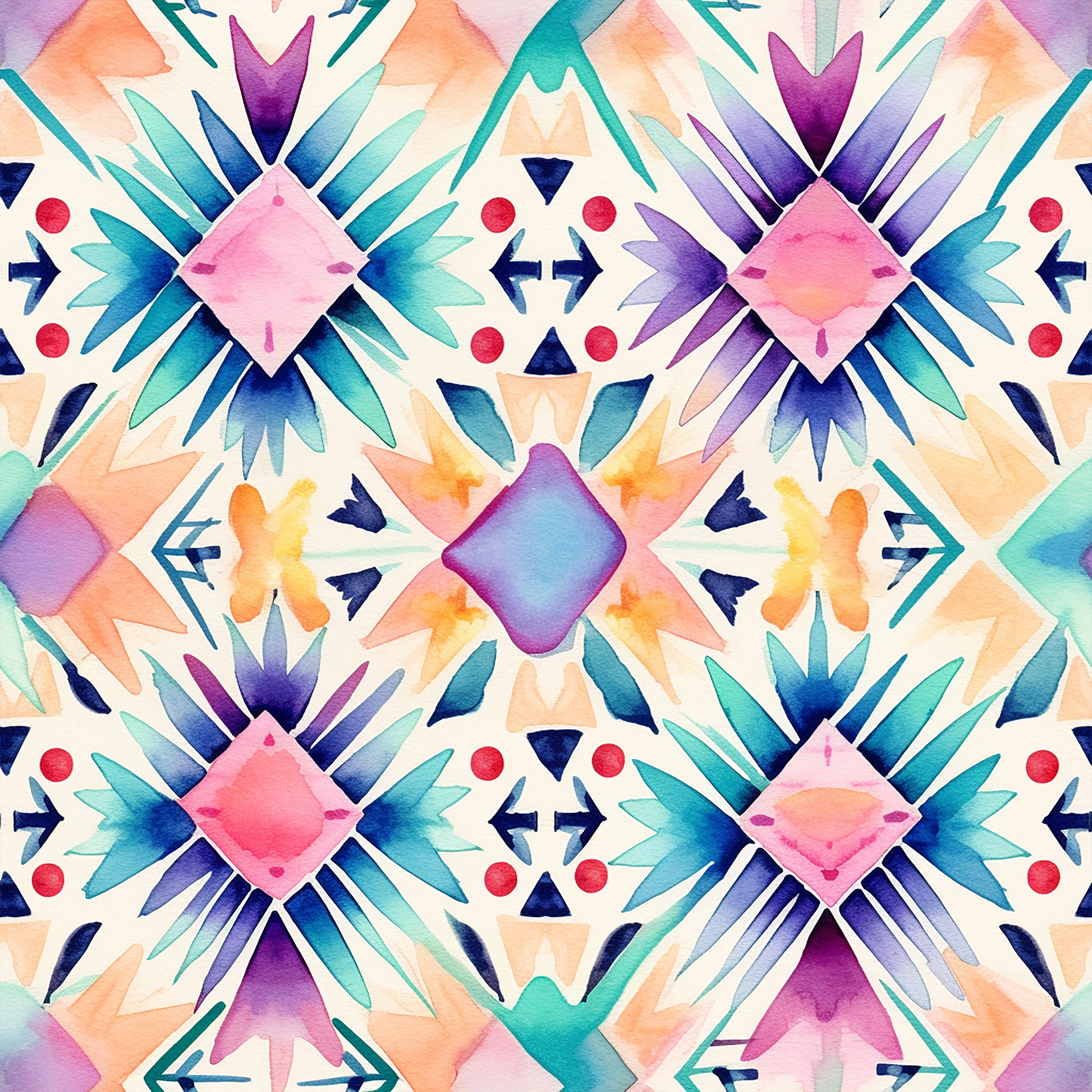 Pattern for printing on leather, acrylic, wood or cork for earring blanks or earring supplies in pattern style - Pattern -  Boho - 46