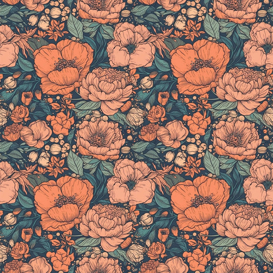 Pattern for printing on leather, acrylic, wood or cork for earring blanks or earring supplies in pattern style - Pattern -  Boho Floral - 07