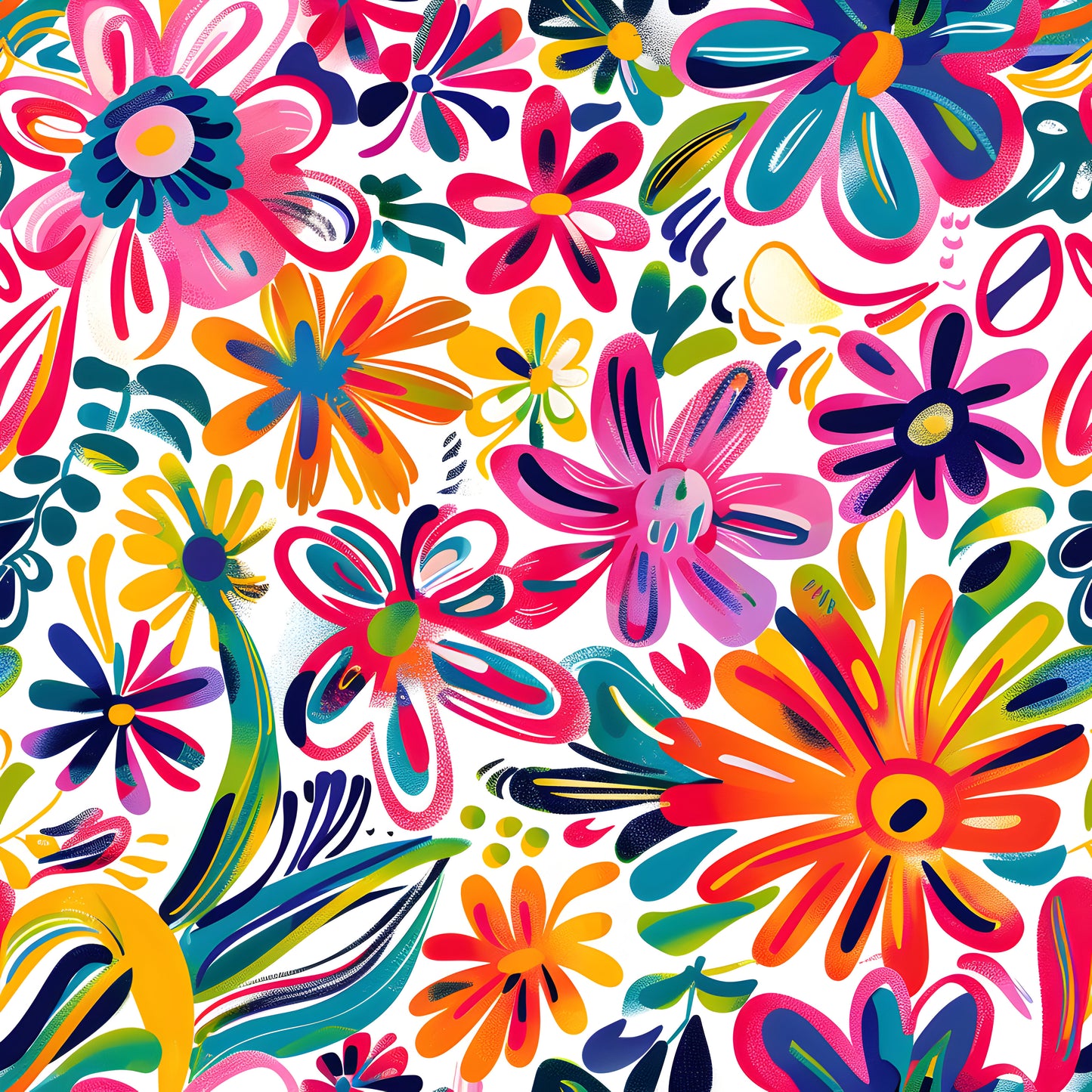 A4 Yupo Paper - Bold Floral - 54