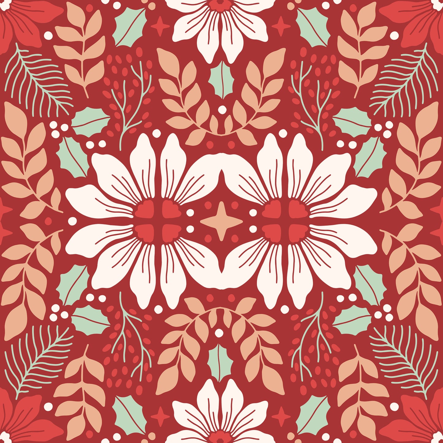 Pattern for printing on leather, acrylic, wood or cork for earring blanks or earring supplies in pattern style - Pattern - Christmas - 136