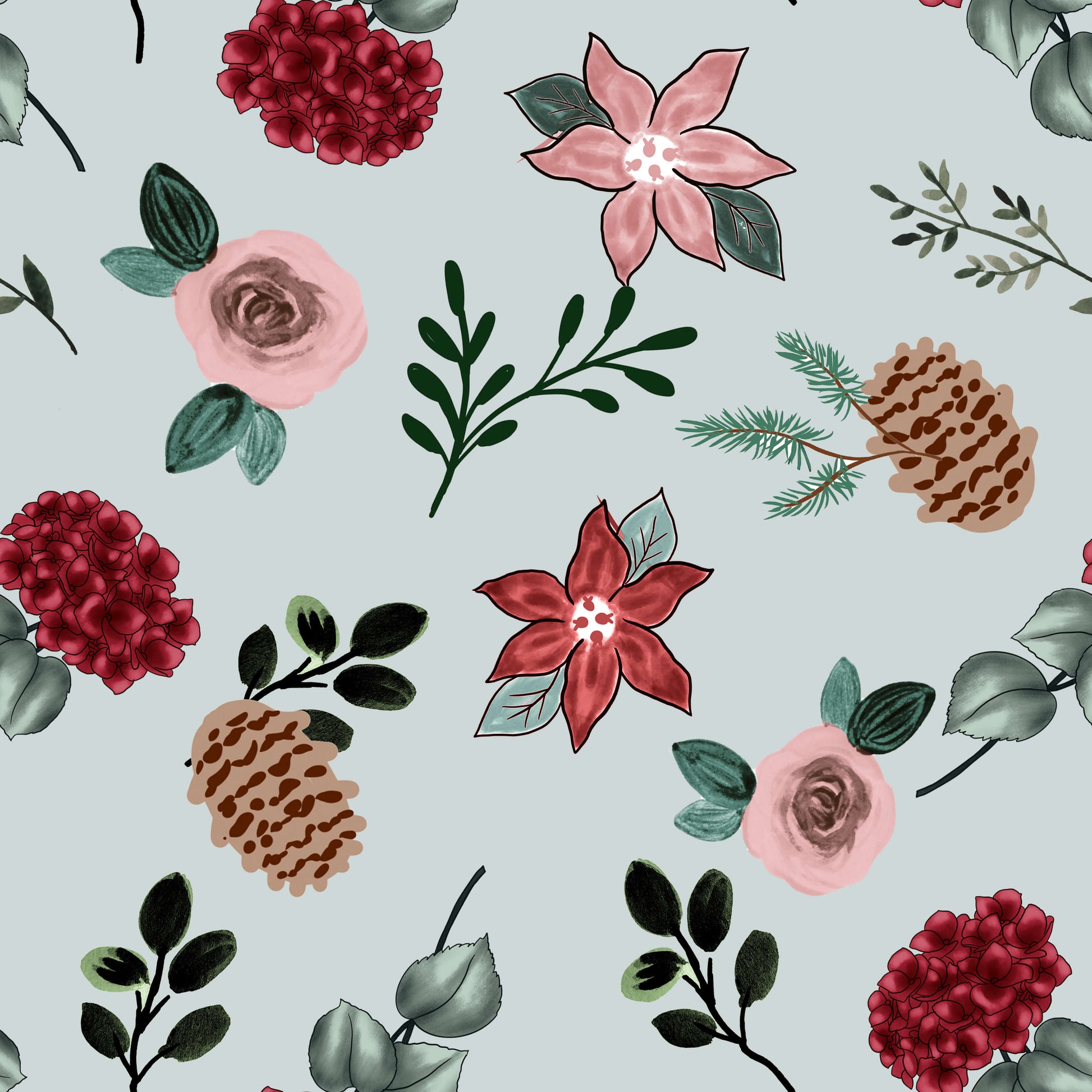 Pattern for printing on leather, acrylic, wood or cork for earring blanks or earring supplies in pattern style - Pattern -  Christmas - 36