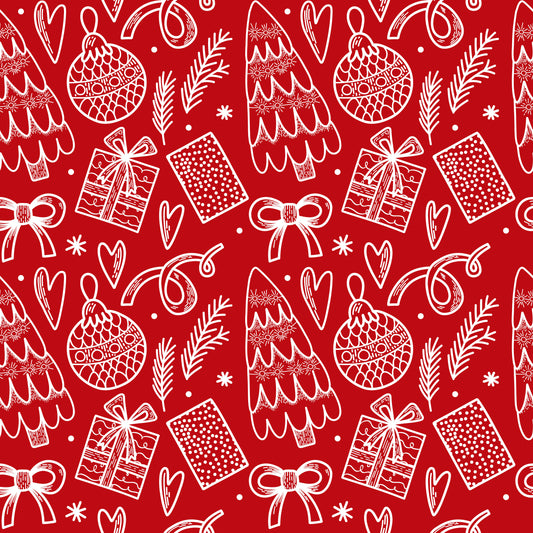 Pattern for printing on leather, acrylic, wood or cork for earring blanks or earring supplies in pattern style - Pattern -  Christmas - 61