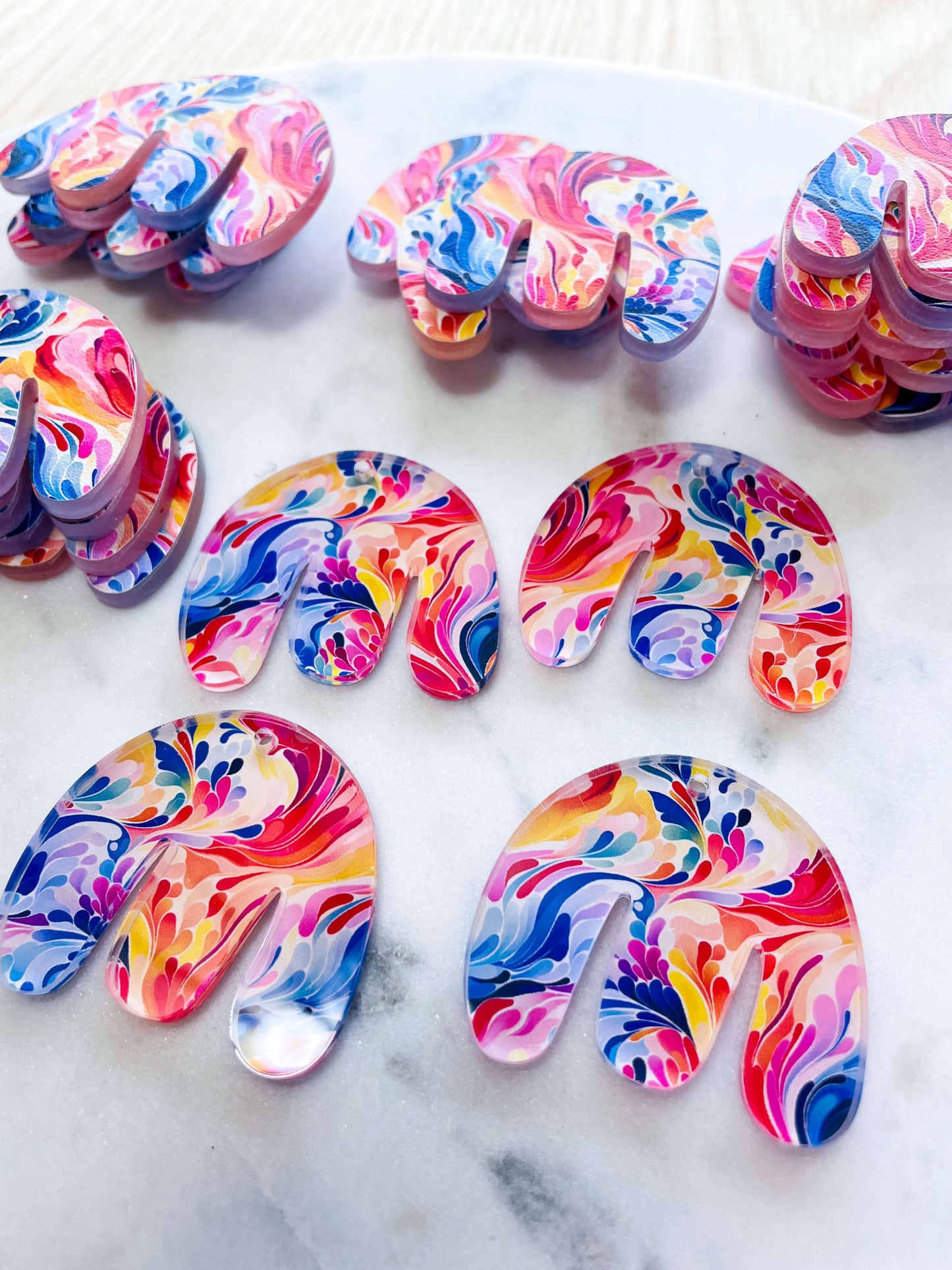 Clear Acrylic - Boho Shape - Abstract Art - 03