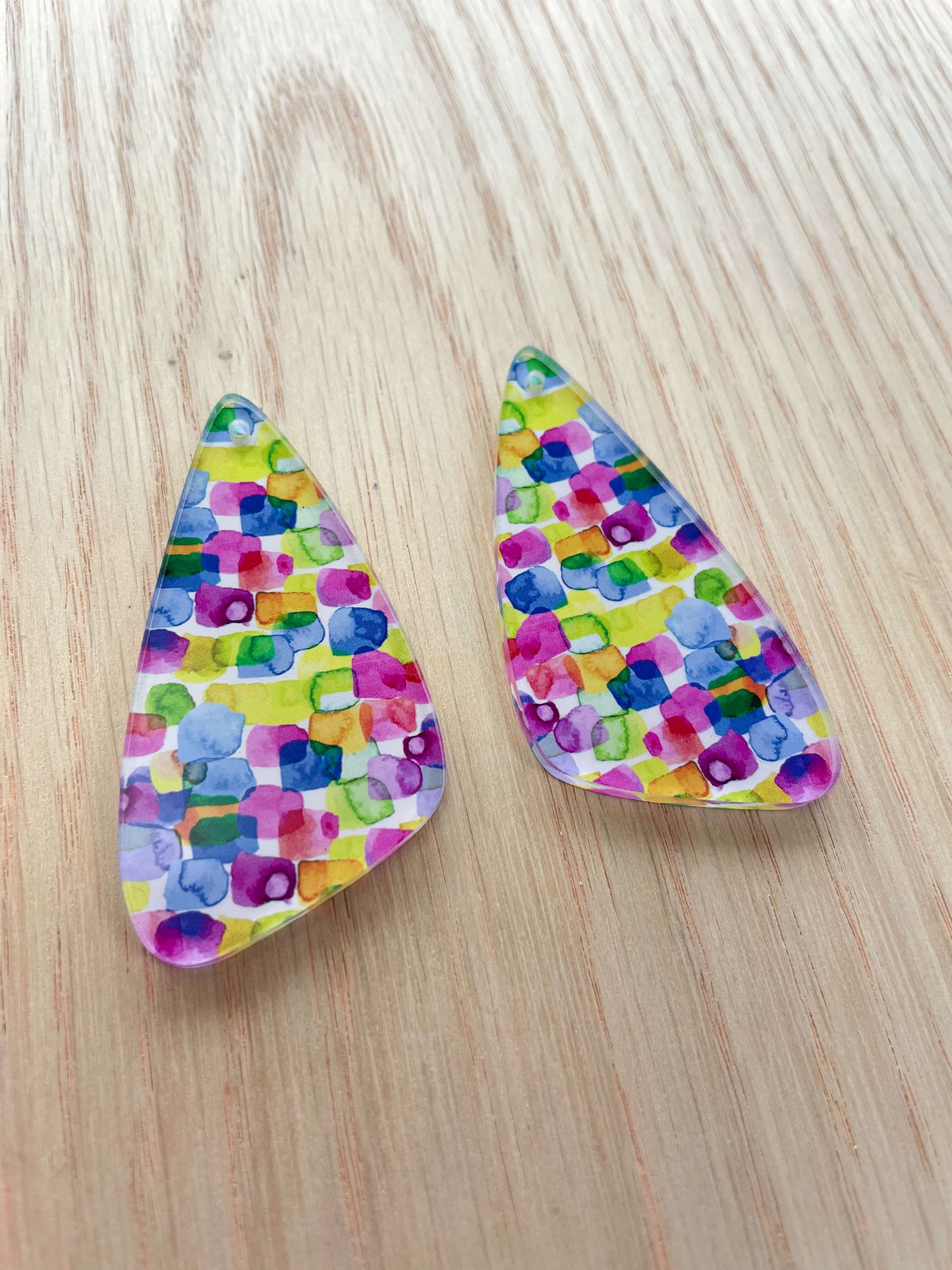 Clear Acrylic - Irregular Shape - Watercolour - 73