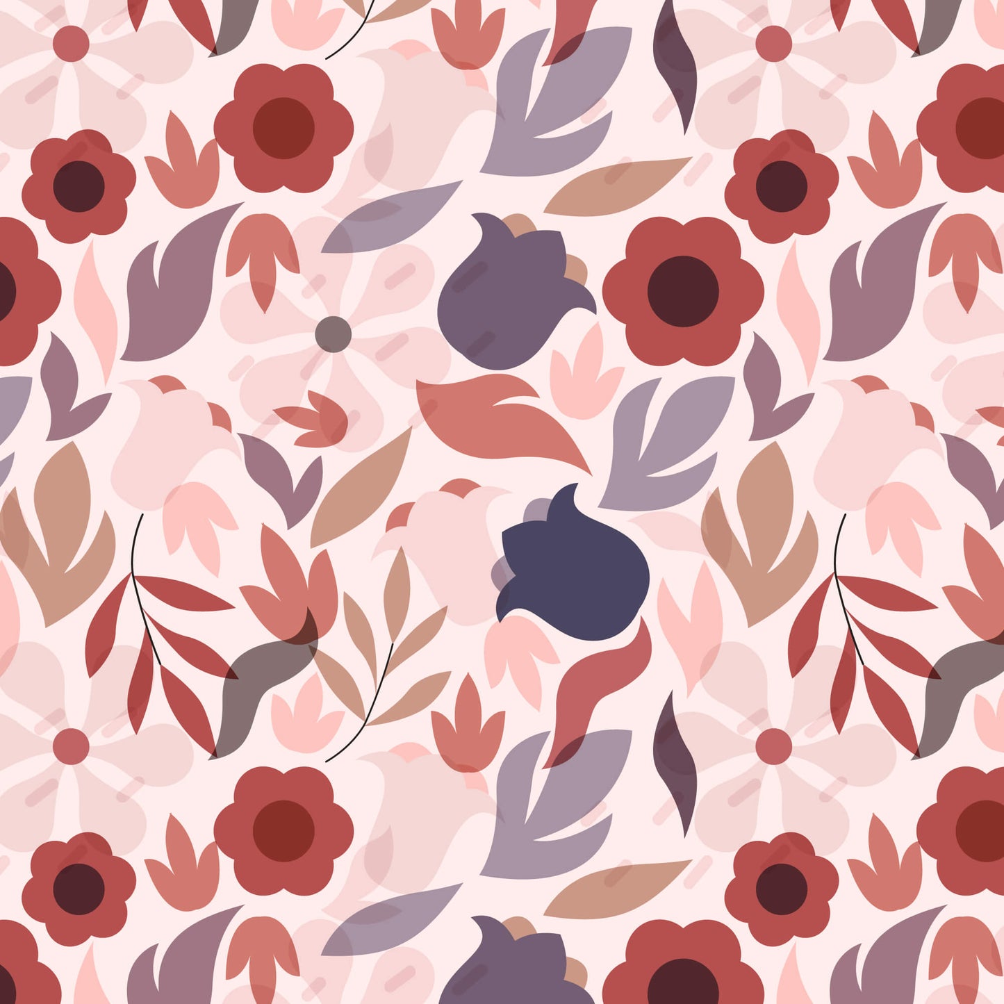 Cork - 40mm - Semi Flower - Floral Garden - 23