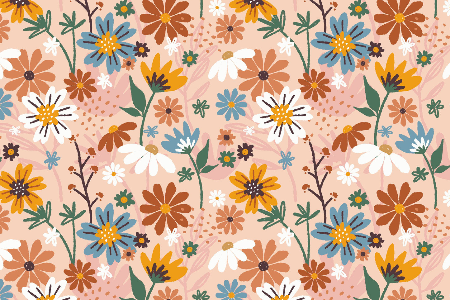Pattern for printing on leather, acrylic, wood or cork for earring blanks or earring supplies in pattern style - Pattern - Floral Garden - 27