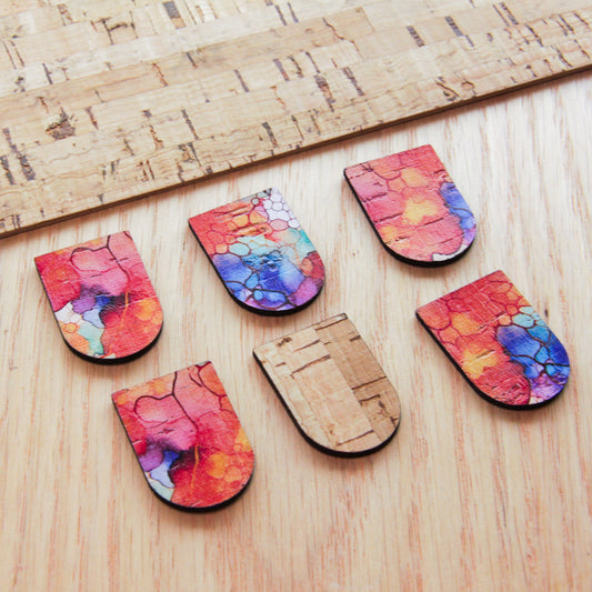 Cork - 30mm - Arch  - Alcohol Ink- 03