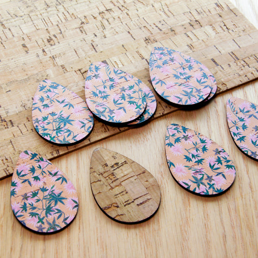 Cork - 50mm - Teardrop 2 - Botanics - 22