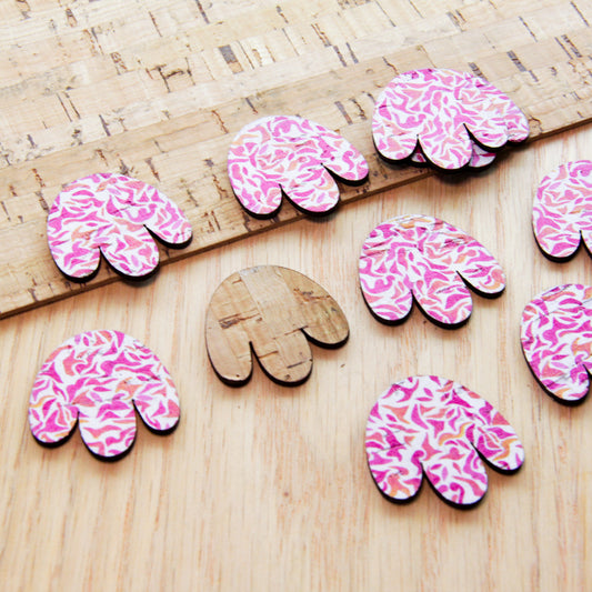 Cork - 30mm - Boho Flower  - Itsy Bitsy - 02