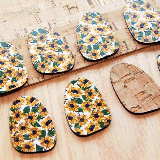 Cork - 40mm - Pebble 2  - Sunflower - 03