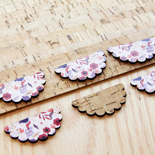 Cork - 40mm - Semi Flower  - Floral Garden - 23