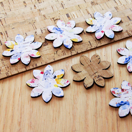 Cork - 40mm - Flower 3 - Terrazzo - 60