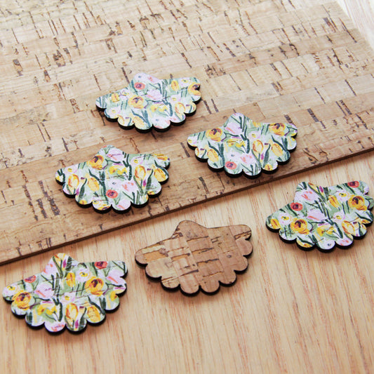 Cork - 40mm - Flower Fan  - Floral Garden - 52