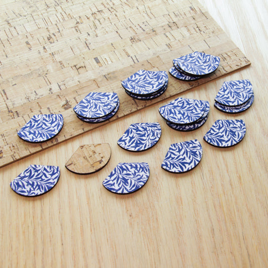 Cork - 30mm - Fan  - Abstract Floral - 59