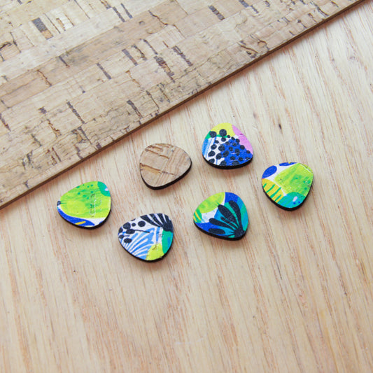 Cork - 15mm - Pebble - Studs - Summer Nights - 26