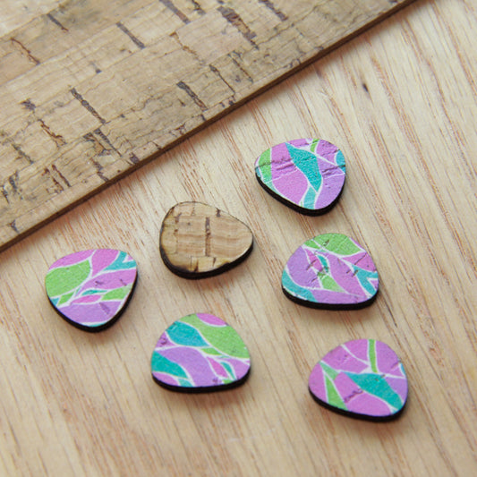 Cork - 15mm - Pebble - Studs - Watercolour - 34