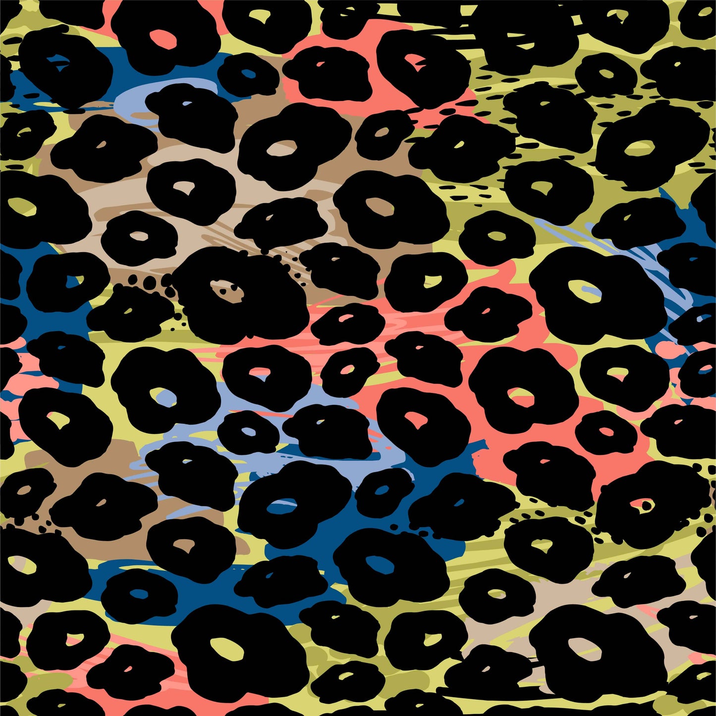 Pattern for printing on leather, acrylic, wood or cork for earring blanks or earring supplies in pattern style - Pattern - Leopard - 78
