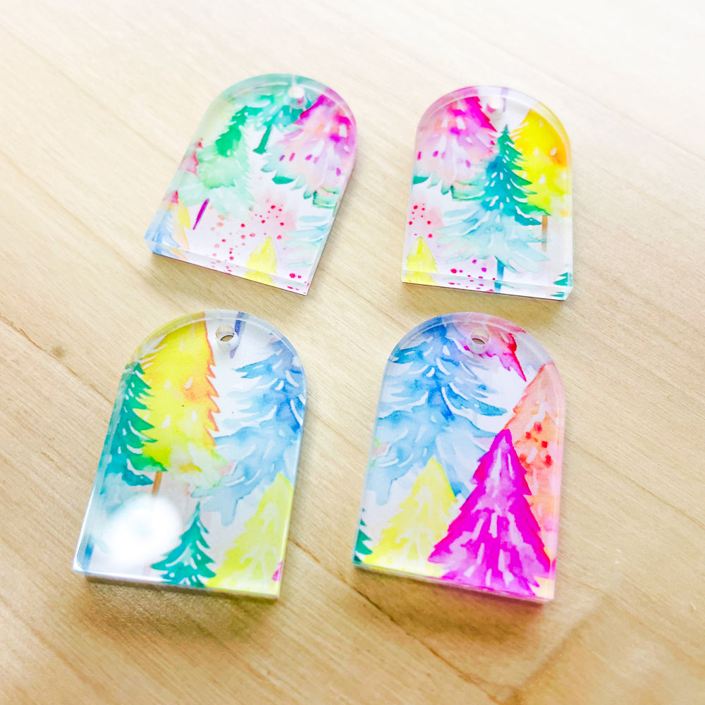 2x3cm - Arch - Clear Acrylic - Christmas - 01