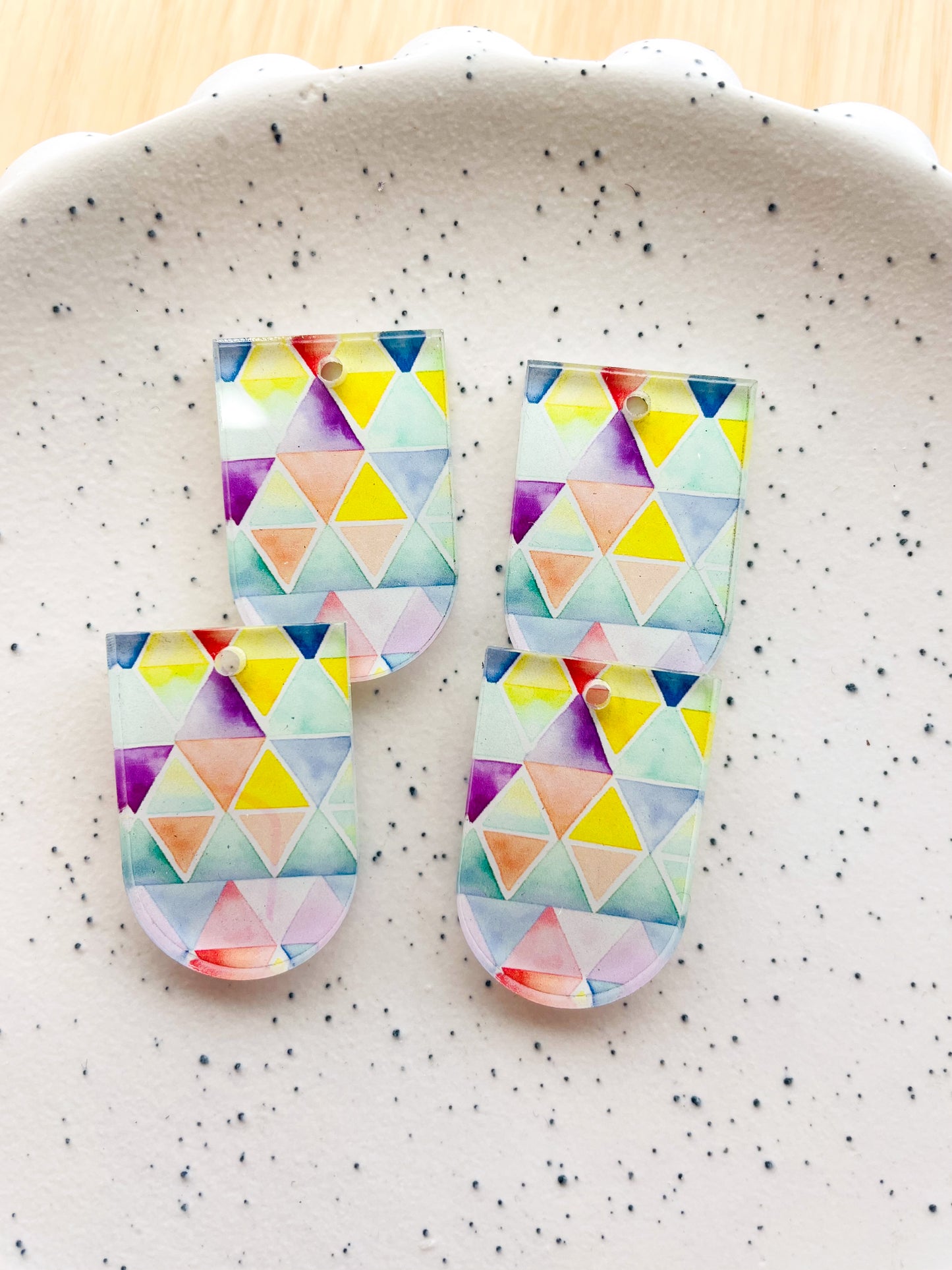 Clear Acrylic - Small Arch - Watercolour - 22