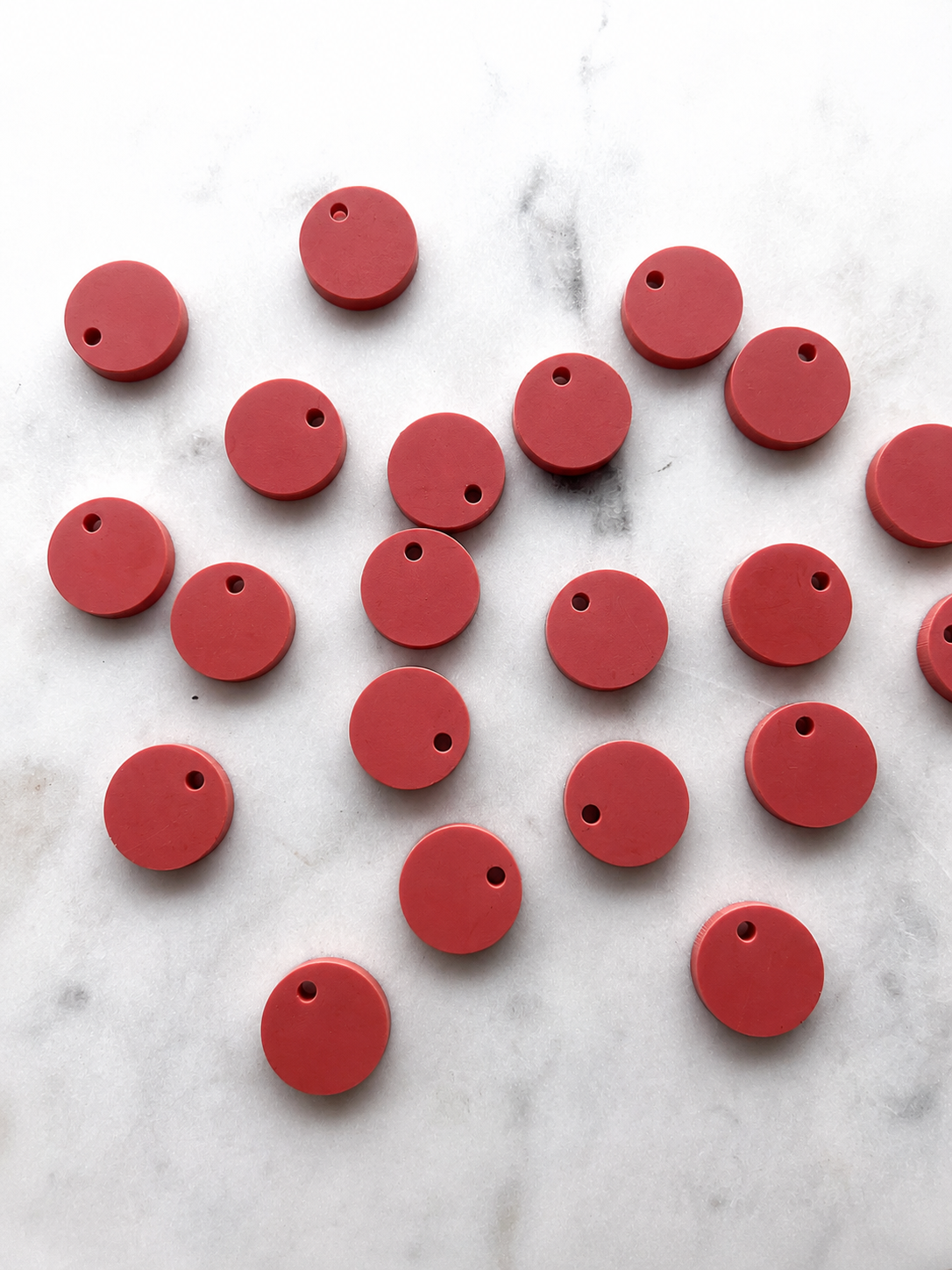 12.5mm or 15mm Port Wine Circle Toppers/Studs- Various Pack Sizes