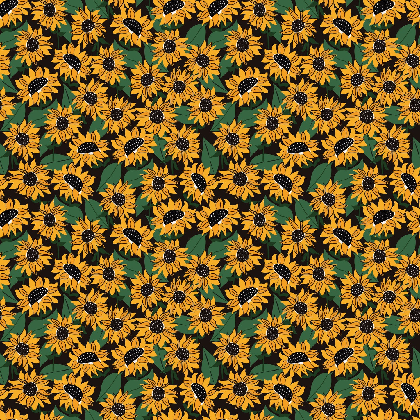 Wood - 15mm Circle- Studs - Sunflower - 01