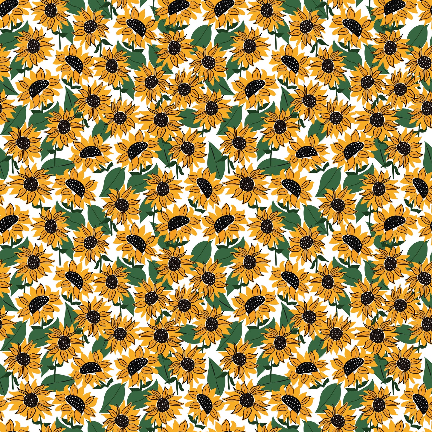 Pattern for printing on leather, acrylic, wood or cork for earring blanks or earring supplies in pattern style - Pattern - Sunflower - 03