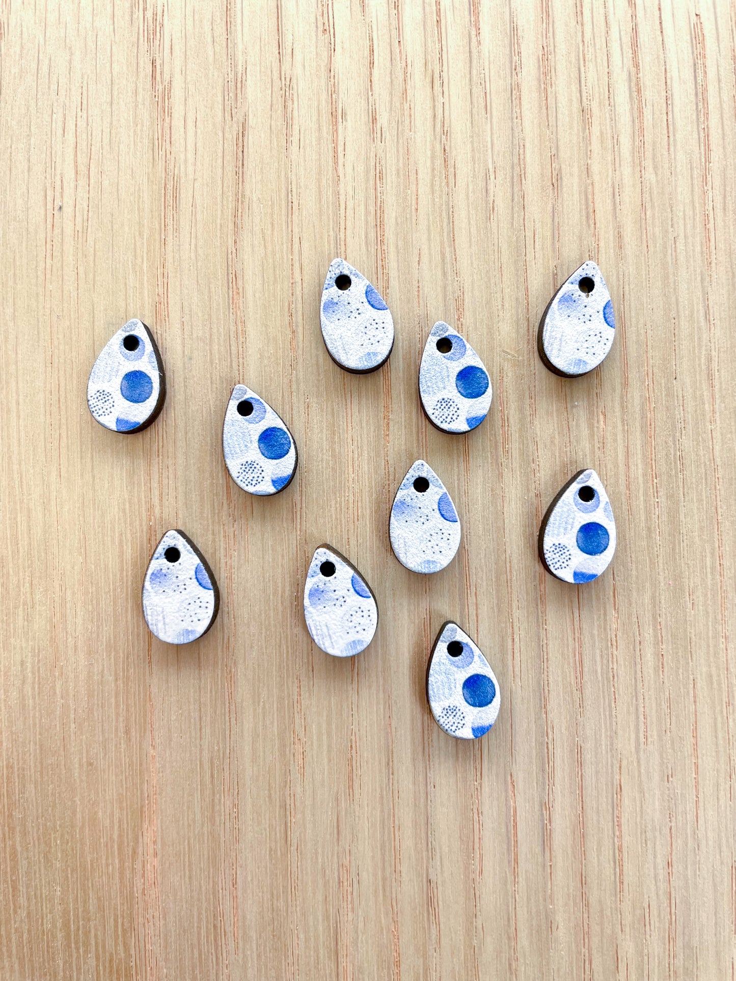 Wood - Tiny Teardrop - Shibori - 11