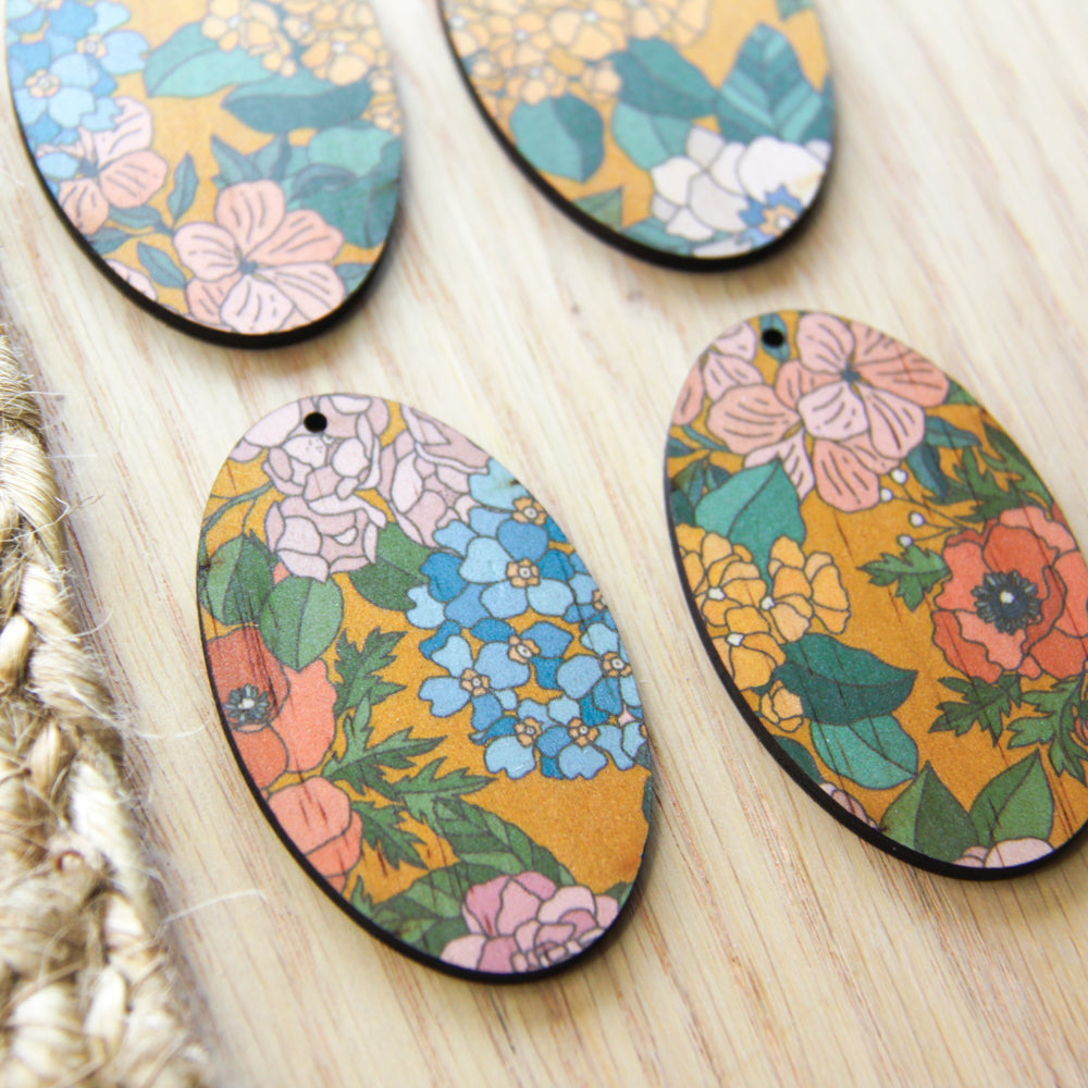 Oval Shape - Natural Look Print in Australiana - 88